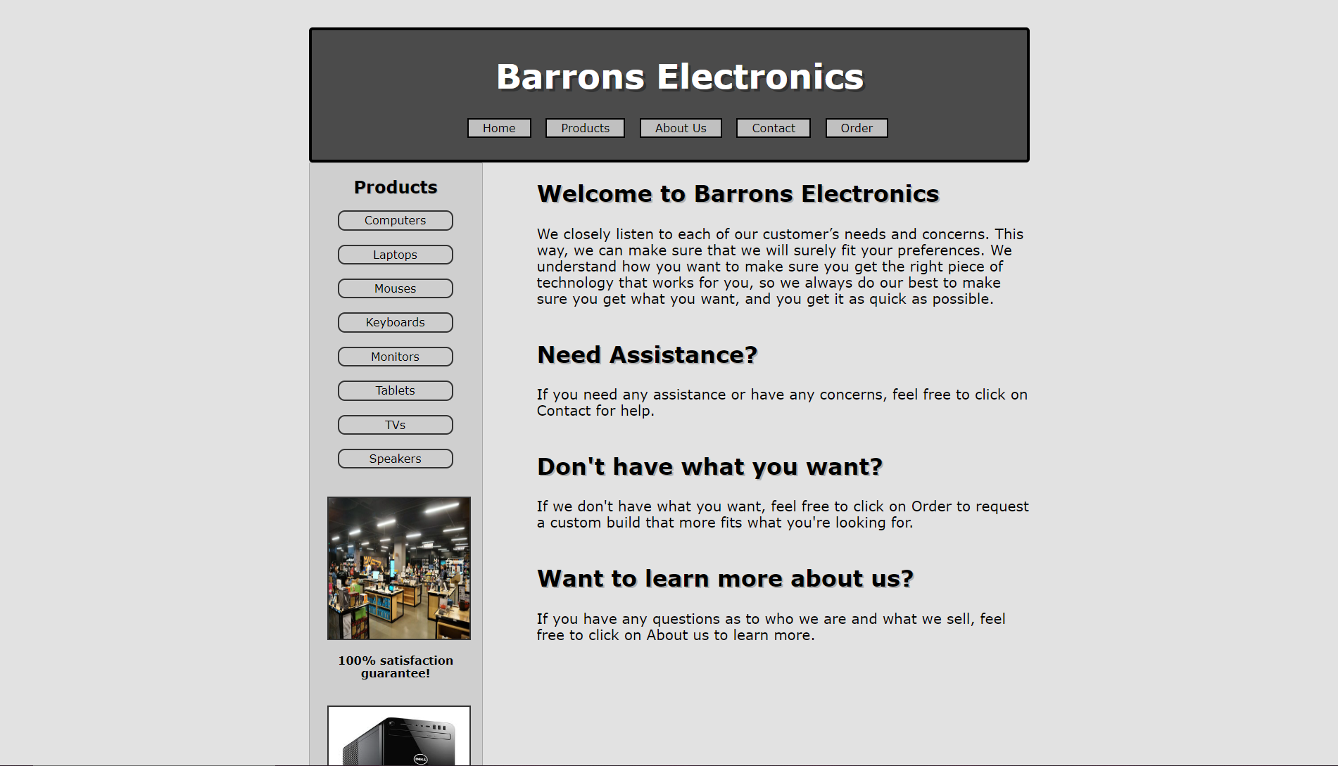 Business Website preview